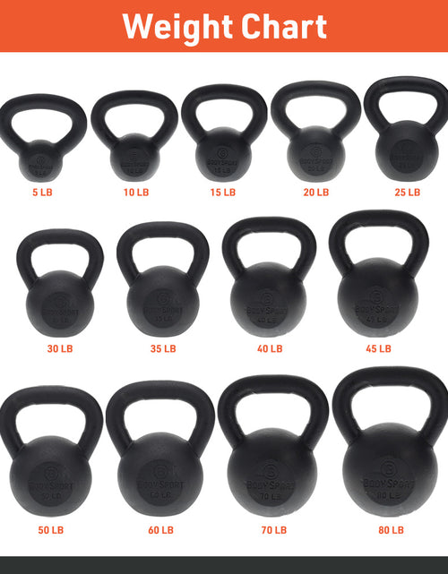 Load image into Gallery viewer, Cast Iron Kettlebell, 80 Lb. - Professional Weight Training Equipment for Home &amp; Gym Workouts
