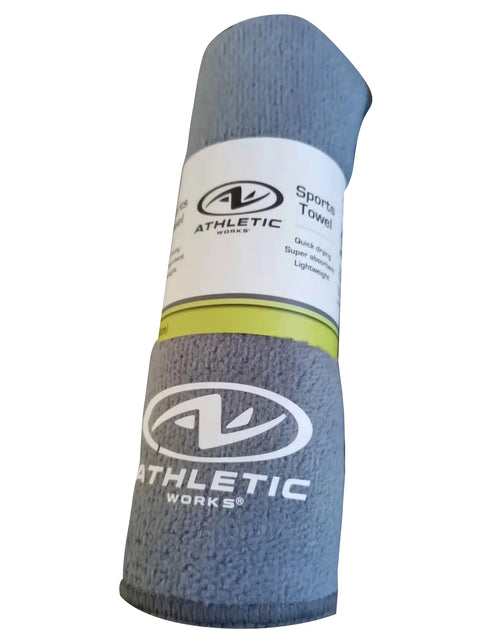 Load image into Gallery viewer, Yoga Soft Microfiber Towel, Charcoal Gray, Size 31.5" X 16"
