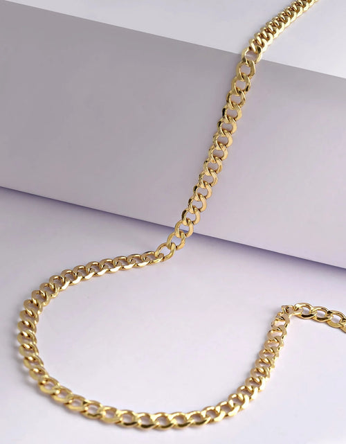 Load image into Gallery viewer, Gold Chain Necklace Collection - 14K Solid Yellow Gold Filled Miami Cuban Curb Link Chain Necklaces for Women and Men with Different Sizes (2.7Mm, 3.6Mm, 4.5Mm, or 5.5Mm)
