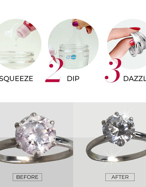 Load image into Gallery viewer, Dazzle Drops Advanced Jewelry Cleaner Kit for Gold, Platinum, Diamonds, and Gemstones
