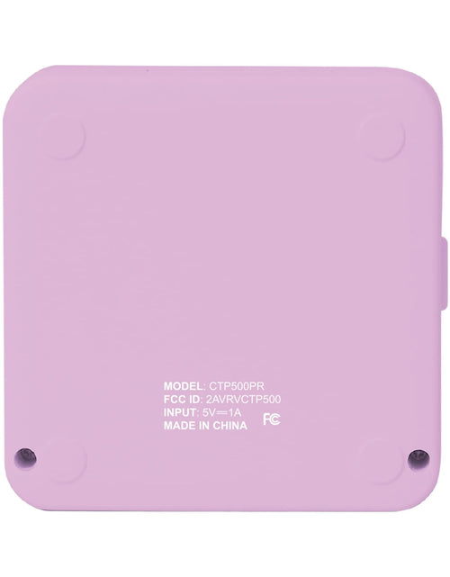 Load image into Gallery viewer, CTP500 Bluetooth Mini Portable Inkless Thermal Printer &amp; Label Maker + Paper, Android &amp; Ios (Purple)
