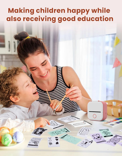 Load image into Gallery viewer, T02 Portable Label Maker, Mini Sticker Printer, Bluetooth Inkless Sticker Maker Machine, Mobile Printer for Study Notes, Kids Gift, Photos, Journals, To-Dos (Pink)
