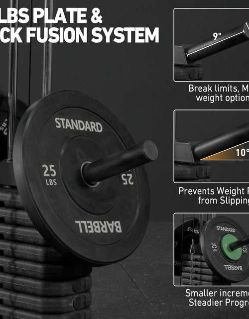 Load image into Gallery viewer, Multifunctional Home Gym System, Home Gym Station with 105LBS Weight Stack, All in One Workout Machine for Full Body Strength Training
