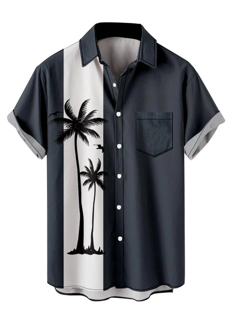 Load image into Gallery viewer, Men'S Summer Trendy Hawaiian Style Short Sleeve Casual Shirts Mens T-Shirts Shirts for Men Fashion Mens T Shirts Casual Navy,S
