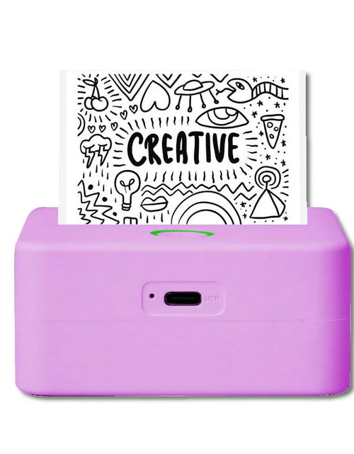 Load image into Gallery viewer, CTP500 Bluetooth Mini Portable Inkless Thermal Printer &amp; Label Maker + Paper, Android &amp; Ios (Purple)

