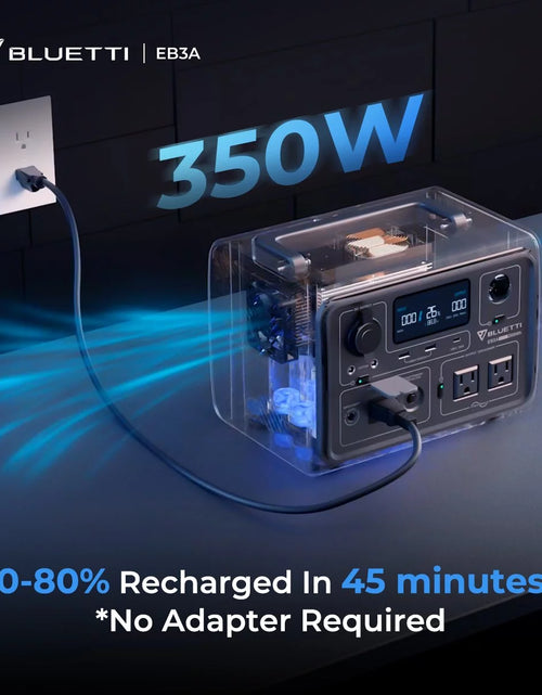 Load image into Gallery viewer, EB3A Portable Generator on Sale,600W Solar Generator, 268Wh Lifepo4 Power Station for Camping, Home Use, Emergency
