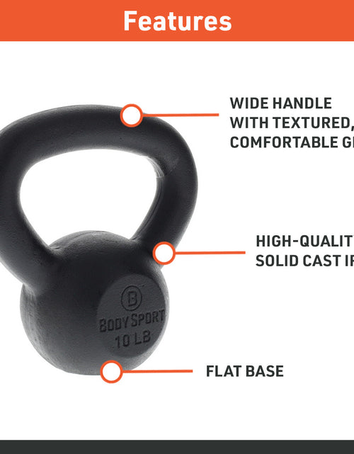 Load image into Gallery viewer, Cast Iron Kettlebell, 80 Lb. - Professional Weight Training Equipment for Home &amp; Gym Workouts
