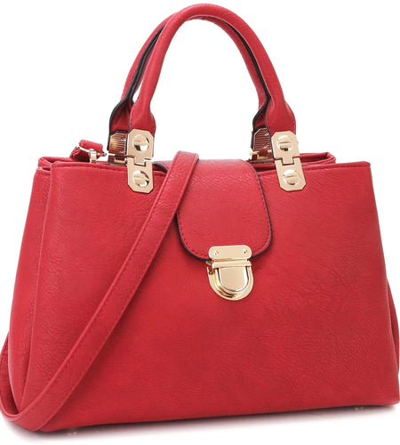 Women Satchel Handbags Top Handle Purse Medium Tote Bag Vegan Leather Shoulder Bag