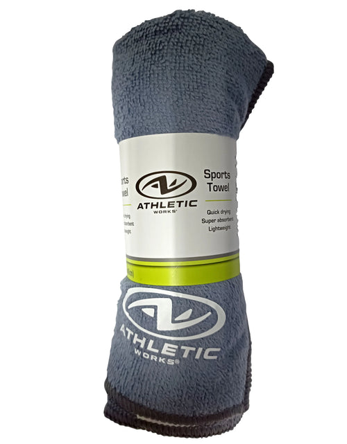 Load image into Gallery viewer, Yoga Soft Microfiber Towel, Charcoal Gray, Size 31.5" X 16"
