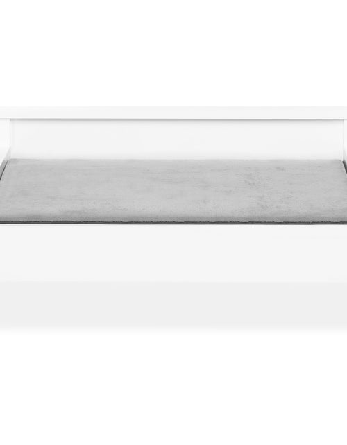 Load image into Gallery viewer, Winston Small Elevated Wooden Pet Bed with Plush Mattress, White
