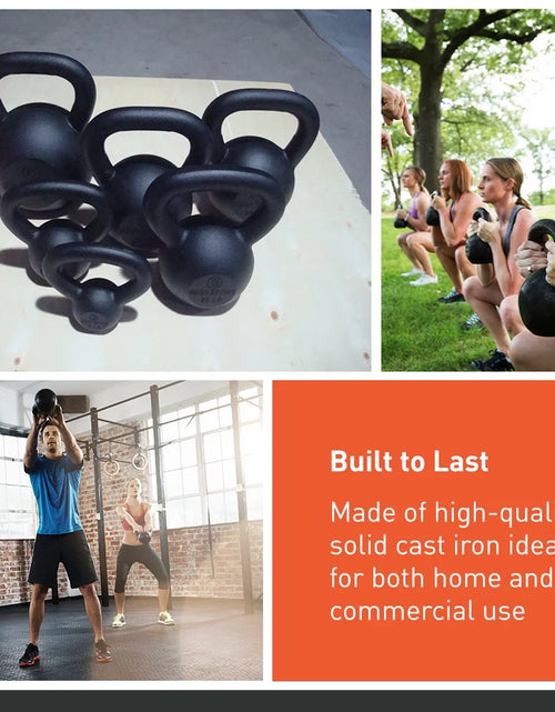 Load image into Gallery viewer, Cast Iron Kettlebell, 80 Lb. - Professional Weight Training Equipment for Home &amp; Gym Workouts
